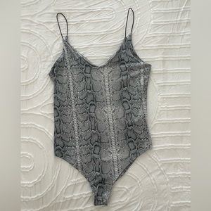 Snakeskin body suit